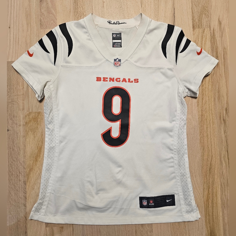 Nike White Joe Burrow Bengals Jersey
